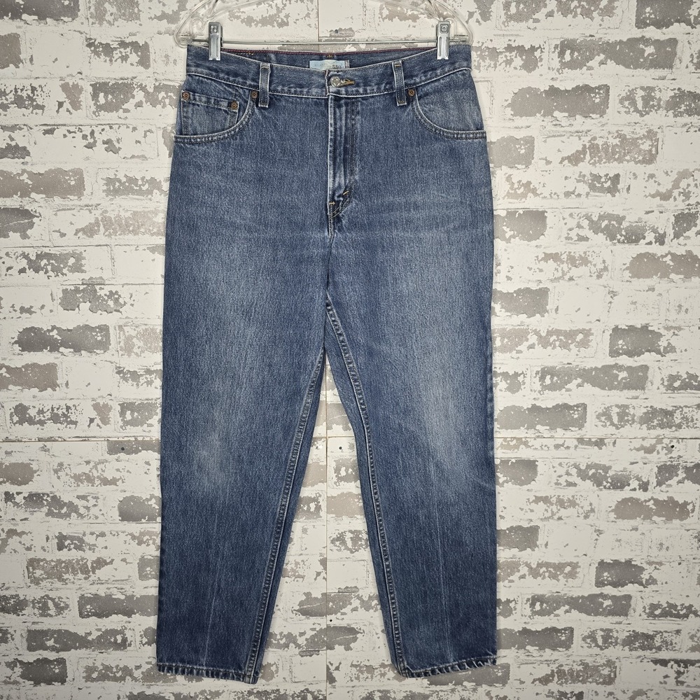 Levis 550 Jeans Womens 12 Short Relaxed Tapered Leg 100%‎ Cotton Blue VTG Y2K